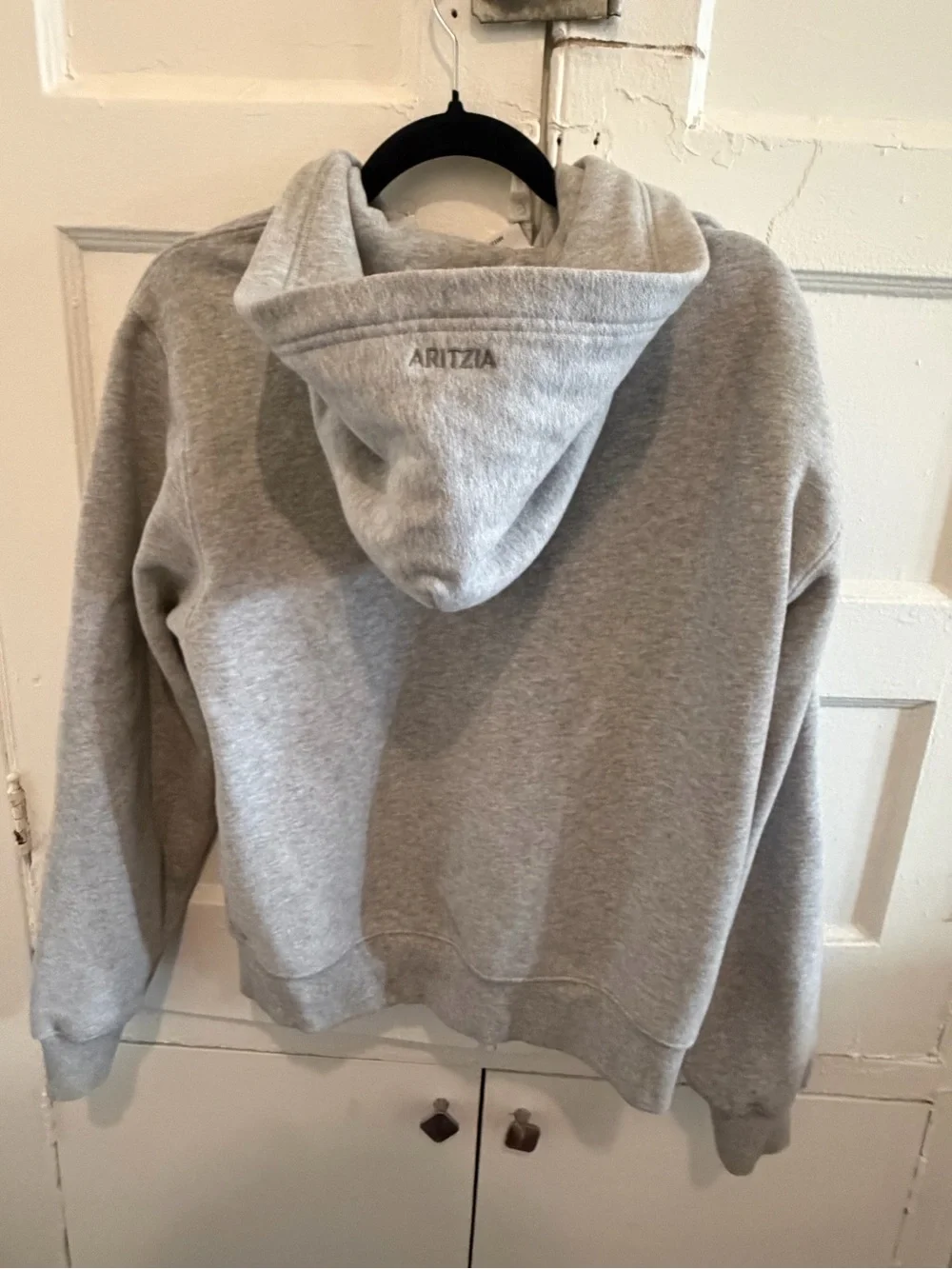 Aritzia Men's Light Gray Full-Zip Hoodie